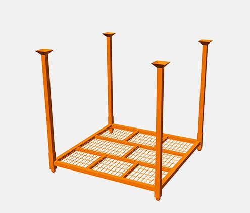 Portable Stacking Pallet Racks for Cloth Roll Warehousing