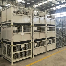 metal pallet stacking crates